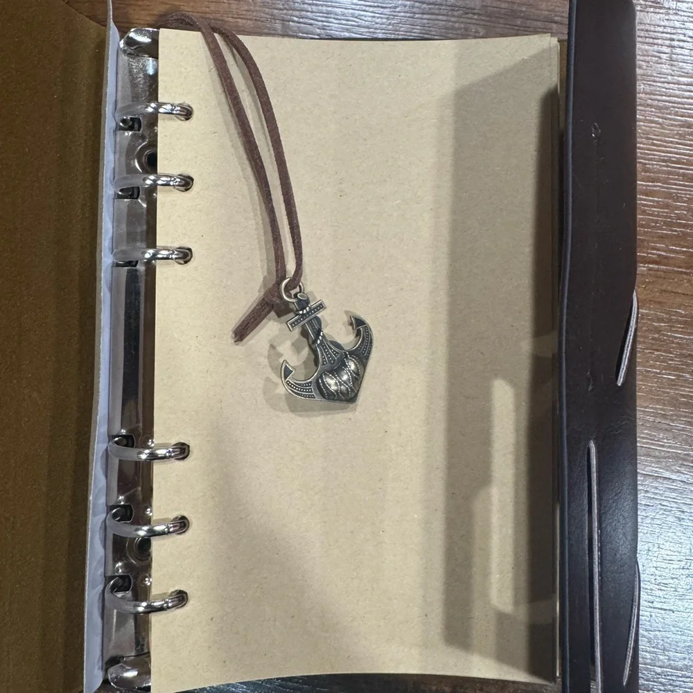 🆕 Nautical Journal 📓 with Compass Design & bookmark